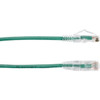 Black Box Slim-Net Cat6 UTP Patch Network Cable - 7 ft Category 6 Network Cable for Patch Panel Wallplate Network Device - First 1 C6PC28-GN-07