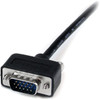 StarTechcom 6 ft Low Profile High Resolution Monitor VGA Cable - VGA Cable - 6ft VGA Video Cable - VGA Monitor Cable - HD15 to HD15 - MXT101MMLP6
