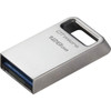 Kingston DataTraveler Micro USB Flash Drive - 128 GB - USB 32 Gen 1 Type A - 200 MBs Read Speed - Silver - 5 Year Warranty DTMC3G2128GB