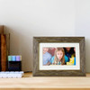 Aluratek Distressed Wood Digital Photo Frame with Automatic Slideshow - 7 Inch - 7 LCD Digital Frame - Matte White - 1024 x 768 - 43 ADPFD07F