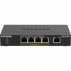 Netgear 5-Port Gigabit Ethernet SOHO Unmanaged Switch with 4 Ports PoE 83W - 5 Ports - Gigabit Ethernet - 101001000Base-T - 2 - W GS305PP-300NAS