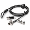 Rocstor Cable Lock - Keyed Lock - Plastic Carbon Steel Zinc Alloy - 66 ft - For Notebook Desktop Computer Monitor Docking Y1RB029-B1