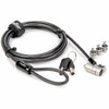 Rocstor Cable Lock - Keyed Lock - Plastic Carbon Steel Zinc Alloy - 66 ft - For Notebook Desktop Computer Monitor Docking Y1RB029-B1