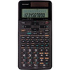 Sharp EL-520XTBBK Scientific Calculator - 419 Functions - 2 Lines - 10 Digits - BatterySolar Powered - 06 x 33 x 53 - Black - EL520XTBK