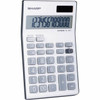 Sharp Simple Calculator - 3-digit Comma 4-Key Memory Double Zero Dual Power Auto Power Off - 1 Lines - 12 Digits - LCD - Powered EL124TGY