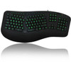 Adesso AKB-150EB-FR Color Illuminated Ergonomic Keyboard - Cable Connectivity - USB Interface Media Player Internet Multimedia Next AKB-150EB-FR