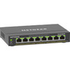 Netgear 8-Port Gigabit Ethernet PoE Smart Managed Plus Switch - 8 Ports - Manageable - 2 Layer Supported - 62 W PoE Budget - Twisted GS308EP-100NAS