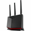 Asus RT-BE86U Wi-Fi 7 IEEE 80211 abgnacaxbe Ethernet Wireless Router - Dual Band - 240 GHz ISM Band - 5 GHz UNII Band - 4 x x RT-BE86U
