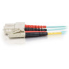 C2G 5m LC-SC 10Gb 50125 OM3 Duplex Multimode PVC Fiber Optic Cable - Aqua - 164 ft Fiber Optic Network Cable for Network Device - 2 33054