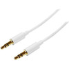 StarTechcom_3m_White_Slim_35mm_Stereo_Audio_Cable_-_Male_to_Male_-_98_ft_Mini-phone_Audio_Cable_for_Audio_Device_iPhone_iPod_-_1_MU3MMMSWH