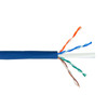 1000ft CAT6 Solid UUTP 550Mhz 23AWG CMR Riser Bulk Cable - BLUE