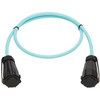 Tripp Lite by Eaton N820-02M-IND 10Gb Duplex Multimode 50125 OM3 Fiber Patch Cable Aqua 2 m - 66 ft 2 m Fiber Optic Network for N820-02M-IND