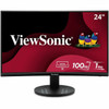 ViewSonic VA2416C 24 Class Full HD Curved Screen LED Monitor - 169 - Black - 236 Viewable - Vertical Alignment VA - LED - 1920 x VA2416C