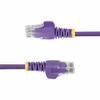 StarTechcom 5ft Purple Slim CAT6 Ethernet Cable Slim Snagless RJ45 UTP LSZH 28AWG Bare Copper Slim Network Patch Cord Fluke - N6PAT5PLS