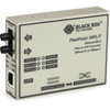 Black Box FlexPoint Ethernet Media Converter - New - 1 x Network RJ-45 - 1 x ST Ports - Multi-mode - 005 mil 0 mm Fiber - - - 15 LMC212A-SM-R3