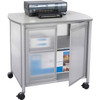 Safco Impromptu Deluxe Machine Stand with Doors - 100 lb 4535924 g Load Capacity - 2 x Shelfves - 3075 78105 mm Height x mm 1859GR