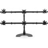 Ergotech Six Monitor Desk Stand Stacked Three Over Three - 17 43180 mm to 24 60960 mm Screen Support - 150 lb 6803886 g - - 100-D28-B33