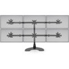 Ergotech Six Monitor Desk Stand Stacked Three Over Three - 17 43180 mm to 24 60960 mm Screen Support - 150 lb 6803886 g - - 100-D28-B33
