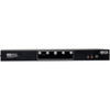 Tripp Lite by Eaton 4-Port Dual Monitor DVI KVM Switch with Audio and USB 20 Hub Cables included - 4 Computers - 1 Local Users - B004-2DUA4-K