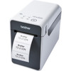 Brother TD-2120N Desktop Direct Thermal Printer - Monochrome - LabelReceipt Print - Fast Ethernet - USB - Serial - Bluetooth - White TD2120NB