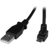 StarTechcom_2m_Micro_USB_Cable_-_A_to_Down_Angle_Micro_B_-_66_ft_USB_Data_Transfer_Cable_for_Cellular_Phone_Camera_Hard_Drive_PC_USBAUB2MD