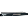 Tripp Lite by Eaton PDU Ethernet Switch 1U Combo with 16 Unmanaged Gigabit Ports - Basic - NEMA 5-15P - 8 x NEMA 5-15R - 120 V AC - kW NSU-G16
