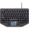 Gamber-Johnson Full Travel Keyboard with Attachment Versatility - Cable Connectivity - USB Interface - Emergency Hot Keys - TouchPad 7300-0083