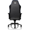 Tt eSPORTS GT Comfort Gaming Chair - For Game - Foam Aluminum Steel Polyvinyl Chloride PVC Faux Leather Metal - Black Blue GC-GTC-BLLFDL-01