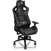 Tt eSPORTS X Fit Gaming Chair - For Game - Aluminum Foam Steel Faux Leather Polyvinyl Chloride PVC Carbon Metal - Black GC-XFS-BBMFDL-01