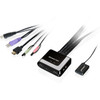 IOGEAR 2-Port HD Cable KVM with MiniDisplayPort Adapters Bundle - 2 Computers - 1 Local Users - 1920 x 1200 - 2 x USB - 1 x HDMI GCS62HMDPKIT
