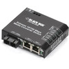 Black Box Fast Ethernet 100-Mbps Extreme Temperature Switch - 2 10100-Mbps Copper RJ45 1 100-Mbps Multimode Fiber 1300nm SC LBH100AE-P-SC