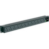 Panduit P12B01M Horizontal Basic Power Distribution Unit - Basic - NEMA 5-15P - 12 x NEMA 5-20R - 120 V AC - 1U - Horizontal - P12B01M