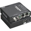 Black Box LBH100 TransceiverMedia Converter - 2 x Network RJ-45 - 1 x ST Ports - Multi-mode - 003 mil 0 mm Fiber - Fast Ethernet LBH100A-P-ST-12