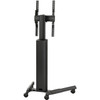 Chief Fusion Manual Height Adjustable Stretch Portrait Cart - 125 lb 5669905 g Load Capacity - Floor - Black MPAUBSP