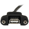 StarTechcom_3_ft_Panel_Mount_USB_Cable_A_to_A_-_FM_-_3_ft_USB_Data_Transfer_Cable_for_PC_-_First_End_1_x_Type_A_Male_USB_-_Second_1_USBPNLAFAM3
