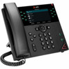 Poly VVX 450 IP Phone - Corded - Corded - Desktop Wall Mountable - Black - 12 x Total Line - VoIP - 2 x Network RJ-45 - PoE Ports 89B77AAABA