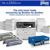 Brother HL-L3300CDW Wireless Laser Multifunction Printer - Color - For Plain Paper Print - 1 Each HLL3300CDW