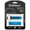 IronKey Keypad 200 512GB USB 32 Gen 1 Type C Flash Drive - 512 GB - USB 32 Gen 1 Type C - 280 MBs Read Speed - 200 MBs Write - IKKP200C512GB