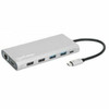 Manhattan USB-C PD 12-in-1 Triple-HDMI Monitor Docking Station with MST - for TabletNotebookDesktop PCKeyboardMouseFlash Drive - 130660
