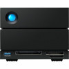 LaCie 2big Dock DAS Storage System - 48 TB Installed HDD Capacity - RAID Supported - 2 x Total Bays - 2 x 35 Bay STLG48000400