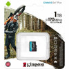 Kingston Canvas Go Plus 1 TB Class 10UHS-I U3 V30 microSDXC - 1 - 170 MBs Read - 90 MBs Write SDCG31TBSP