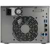 Asustor Lockerstor 6 Gen3 AS6806T 6 Bay NAS AMD Ryzen Quad-Core 23 GHz 16GB RAM ECC DDR5 4 M2 NVMe Slots Dual 5GbE and Dual USB AS6806T
