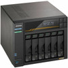 Asustor Lockerstor 6 Gen3 AS6806T 6 Bay NAS AMD Ryzen Quad-Core 23 GHz 16GB RAM ECC DDR5 4 M2 NVMe Slots Dual 5GbE and Dual USB AS6806T
