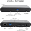 SIIG Thunderbolt 3 Dual DP 4K Video Docking Station with PD - Titan Ridge - for Notebook/Desktop PC - 135 W - USB 3.1 Type C - 6 x USB (JU-DK0C11-S1)