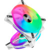 Corsair iCUE QL140 RGB 140mm PWM White Fan - Dual Fan Kit with Lighting Node CORE - 2 Pack - 5.51" (140 mm) Maximum Fan Diameter - - - (CO-9050106-WW)