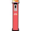CTA Digital Premium Locking Floor Stand Kiosk with Graphic Card Slot and Automatic Soap Dispenser (Black) - Up to 10.5" (266.70 mm) - (Fleet Network)