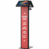 CTA Digital Premium Dual Enclosure Locking Floor Stand Kiosk with Graphic Card Slot and Soap Dispenser Bracket (Black) - Up to 11" mm) (Fleet Network)
