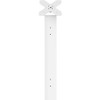 CTA Digital Premium Thin Profile Floor stand with VESA plate and Base (White) - Floor Stand - Metal, Powder Coated Steel - White (ADD-CHKW)