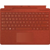 Microsoft Signature Keyboard/Cover Case Microsoft Surface Pro 8, Surface Pro 9, Surface Pro X Tablet, Stylus - Poppy Red - Alcantara - (Fleet Network)