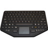 Gamber-Johnson iKey Dual Connectivity Slim Keyboard - Wired/Wireless Connectivity - Bluetooth - USB Interface - TouchPad - Industrial (Fleet Network)